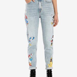 HOT TOPIC Disney Mickey Mouse and Friends Mom Jeans